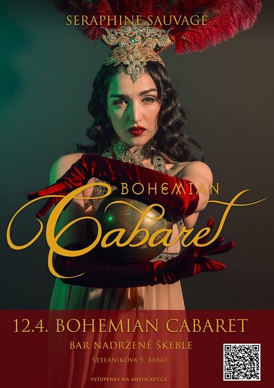 Plakát události Bohemian  Cabaret v Baru Nadržené Škeble