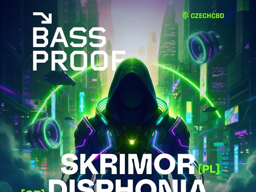 Plakát události Bassproof w/ Skrimor (PL) - Disphonia (GR) - Scalez (UK)
