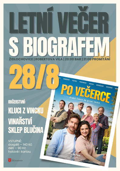 Plakát události Letní večer s biografem