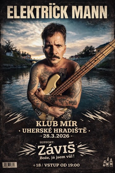 Plakát události ELEKTRICK MANN + ZÁVIŠ