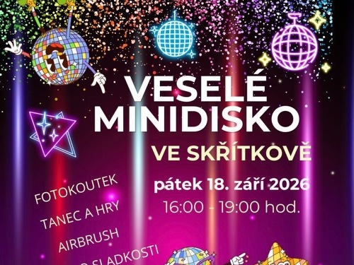 Plakát události Veselé minidisco ve Skřítkově