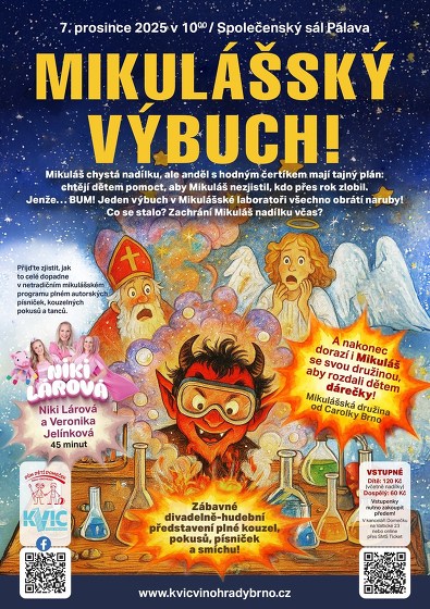 Plakát události Mikulášský výbuch s nadílkou!