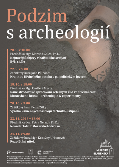 Plakát události Podzim s archeologií: Neandertálci z Moravského krasu