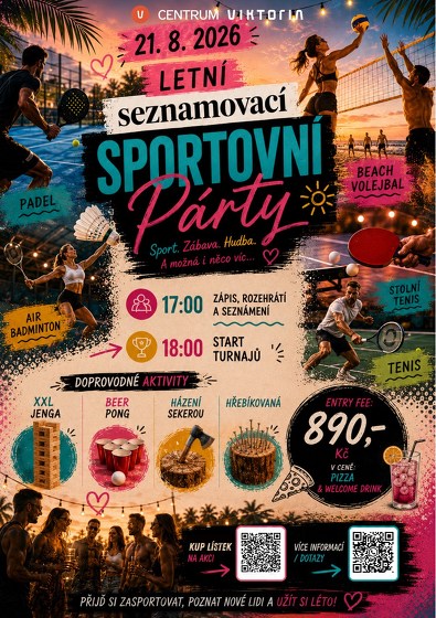 Plakát události Letní seznamovací sportovní párty vol. 2