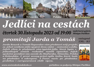 Plakát události Pavlíkov - Jedlíci na Cestách - Jarda Bouzek Tomáš Šapovalov