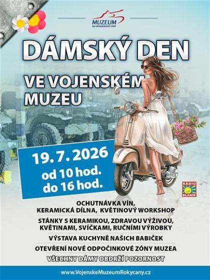 Plakát události Dámský den ve vojenském muzeu