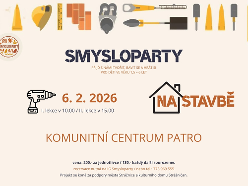 Plakát události Smysloparty - Na stavbě