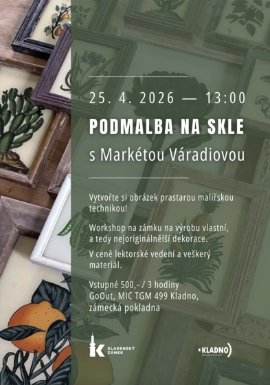 Plakát události Podmalba na skle s Markétou Váradiovou