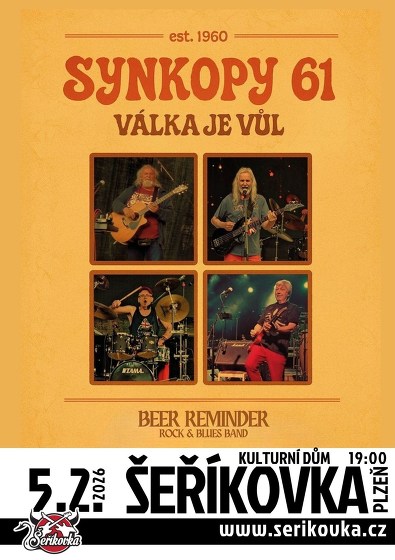 Plakát události Synkopy 61 + Beer Reminder