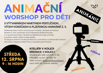 Plakát události Animační workshop pro děti
