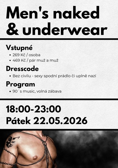 Plakát události Naked & underwear party