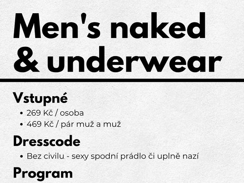 Plakát události Naked & underwear party