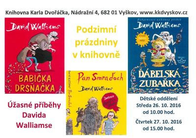 Plakát události Podzimní prázdniny v knihovně
