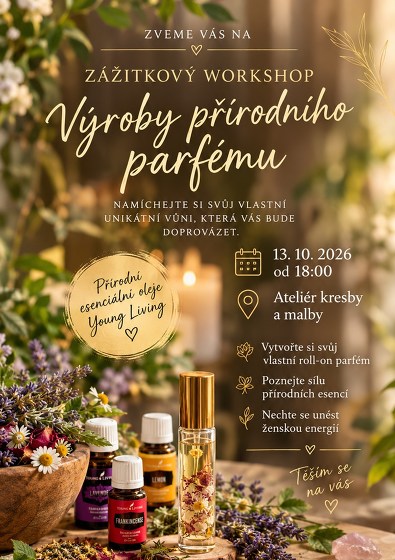 Plakát události Zážitkový workshop výroby přírodního parfému