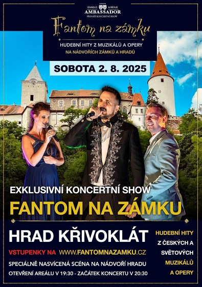 Plakát události Fantom na hradě - Křivoklát