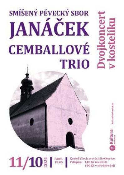 Plakát události Smíšený pěvecký sbor Janáček a Cemballové trio dvojkoncert