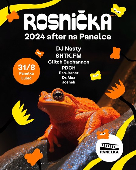 Plakát události Rosnička 2024 after na Panelce