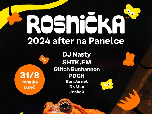 Plakát události Rosnička 2024 after na Panelce