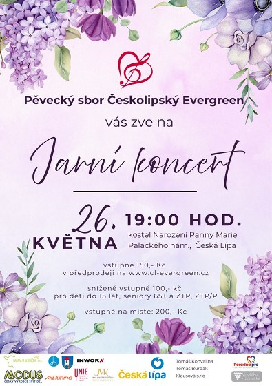 Plakát události Jarní koncert Českolipského Evergreenu