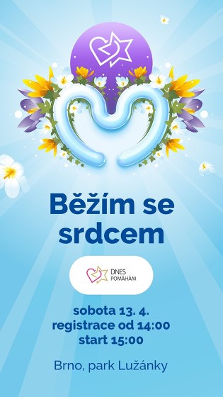 Plakát události Běžím se srdcem Majálesu