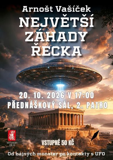 Plakát události Největší záhady Řecka / Arnošt Vašíček