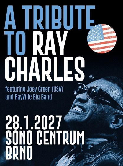 Plakát události A Tribute to Ray Charles: Joey Green (USA) and RayVille Big Band