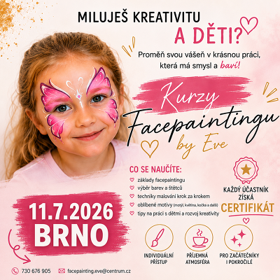 Plakát události Kurz Malování na obličej BRNO