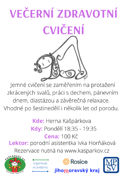 Plakát události Zdravotní cvičení pro ženy