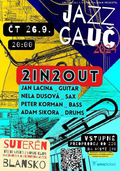 Plakát události 2in2out | JAZZ GAUČ 2024