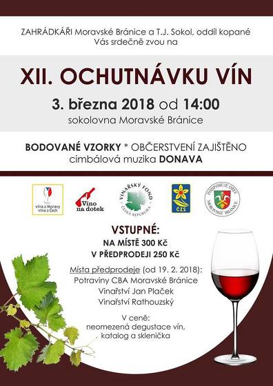 Plakát události XII. Ochutnávka vín