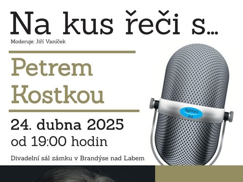 Plakát události VYPRODÁNO - Na kus řeči s... Petrem Kostkou