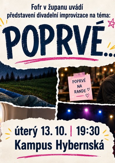 Plakát události Poprvé... - Improshow Fofru v županu