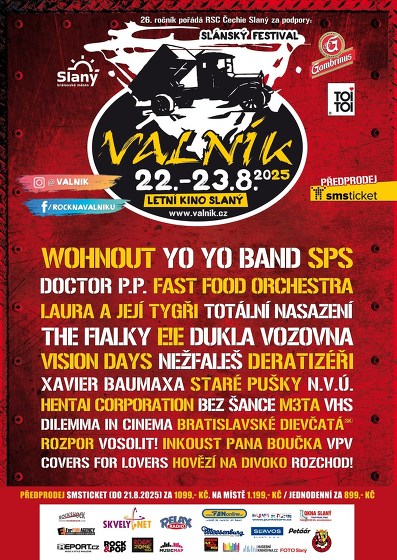 Plakát události Slánský festival VALNÍK