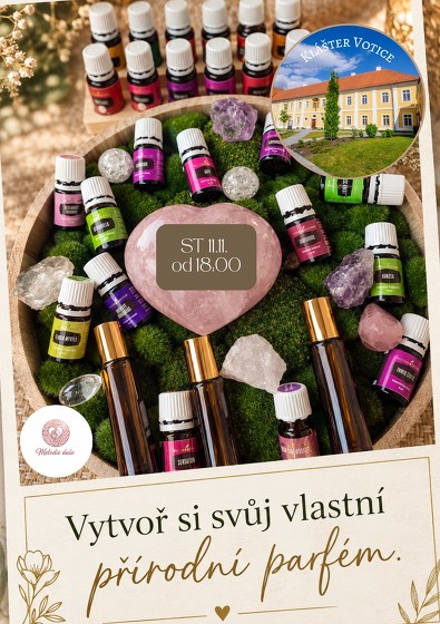 Plakát události Zážitkový workshop výroby přírodního parfému