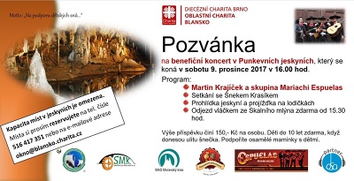 Plakát události Benefiční koncert v Punkevních jeskyních