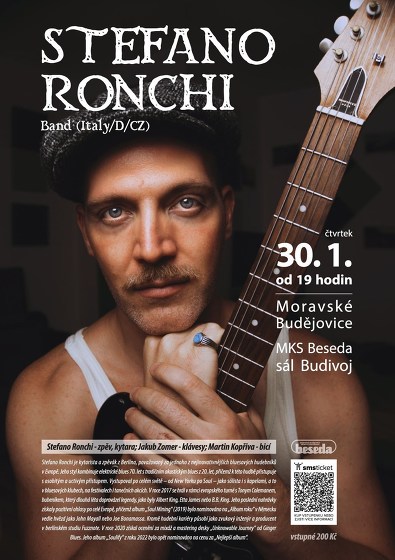Plakát události STEFANO RONCHI Band (Italy/D/CZ)