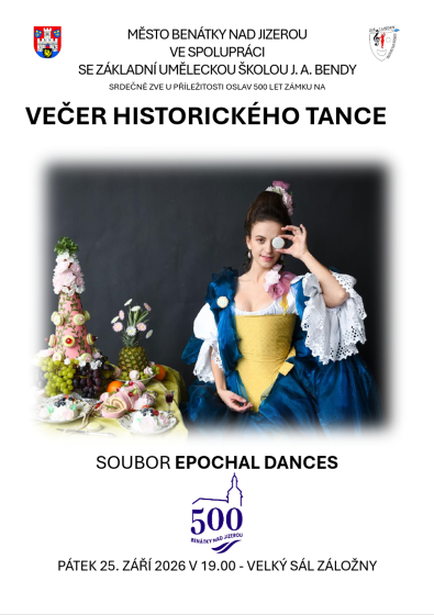 Plakát události Večer historického tance