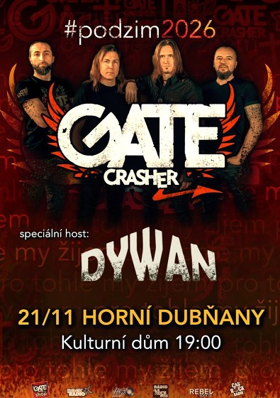 Plakát události GATE Crasher a Dywan v Horních Dubňanech