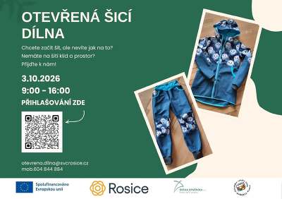 Plakát události Otevřená šicí dílna