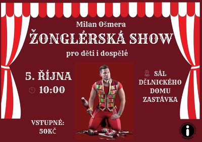 Plakát události Žonglérská show pro děti a dospělé