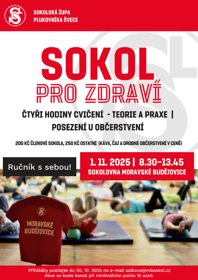 Plakát události Sokol pro zdraví