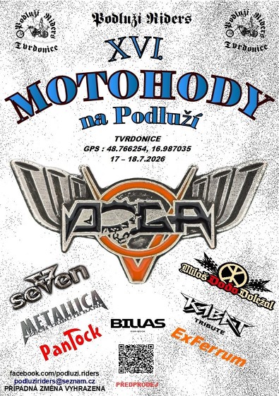 Plakát události Motohody na Podluží XVI.