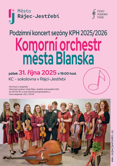 Plakát události Komorní orchestr města Blanska