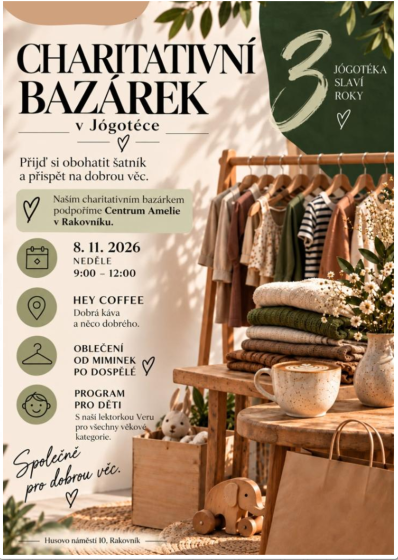 Plakát události Charitativní bazárek