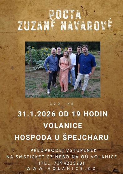 Plakát události Pocta Zuzaně Navarové