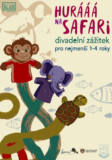 Plakát události Hurááá na safari - Divadlo pro děti 1-4 roky
