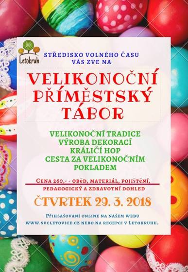 Plakát události Velikonoční příměstský tábor v Letokruhu