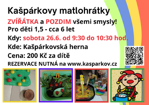 Kašpárkovy matlohrátky - zvířátka a podzim