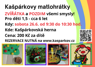 Plakát události Kašpárkovy matlohrátky - zvířátka a podzim