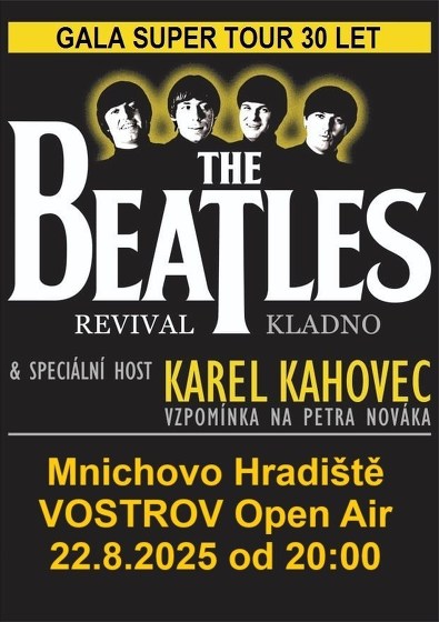 Plakát události The Beatles Revival + Karel Kahovec